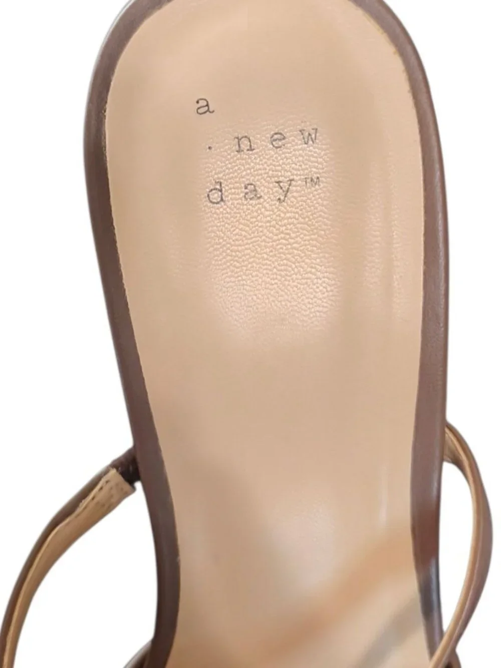 A New Day Pointed Toe Sheer Mesh Kitten heel mules Women Shoes Chocolate Size 11